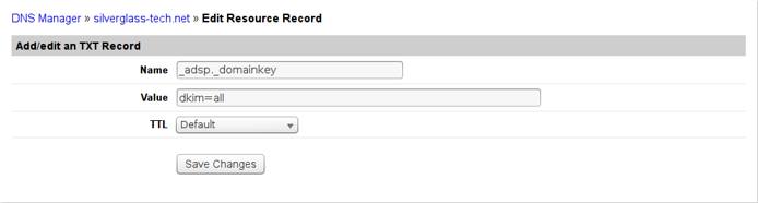 Linode DNS Manager add TXT record